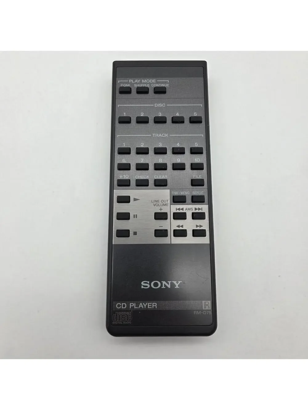 Genuine Sony RM-D75 Remote Control For CDP-C70 CDP-C7ESD CDP-C15ESD - Tested OEM